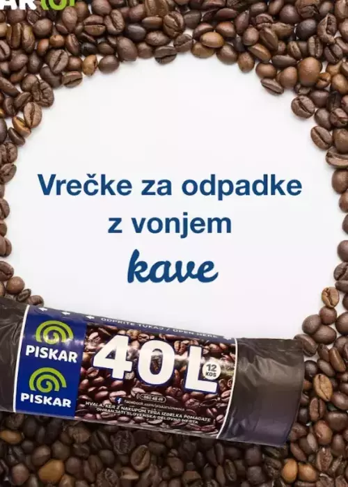 Dišeče vrečke, 40 L – nov vonj KAVA!